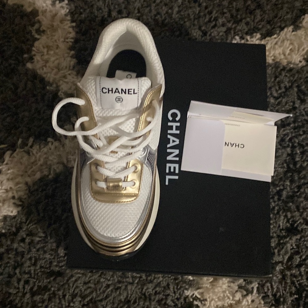 Chanel Sneakers. Never Worn. 100% Authentic. Dust bag included